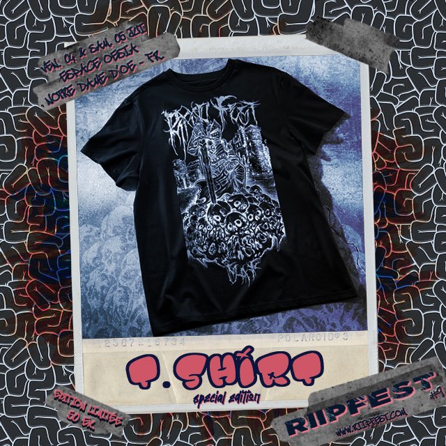 A moins de 90 jours du #riipfest2025 nous avons le plaisir de vous dévoiler le visuel du #specialtshirt réalisé par @brice_elpato de STREET ART FAMILY à l’occasion de cette 9ème édition !
« L’âme est une épée, le corps n’est qu’un fourreau !!! » 💢👕⚔️ 

#riipfest #hxc #tshirtart