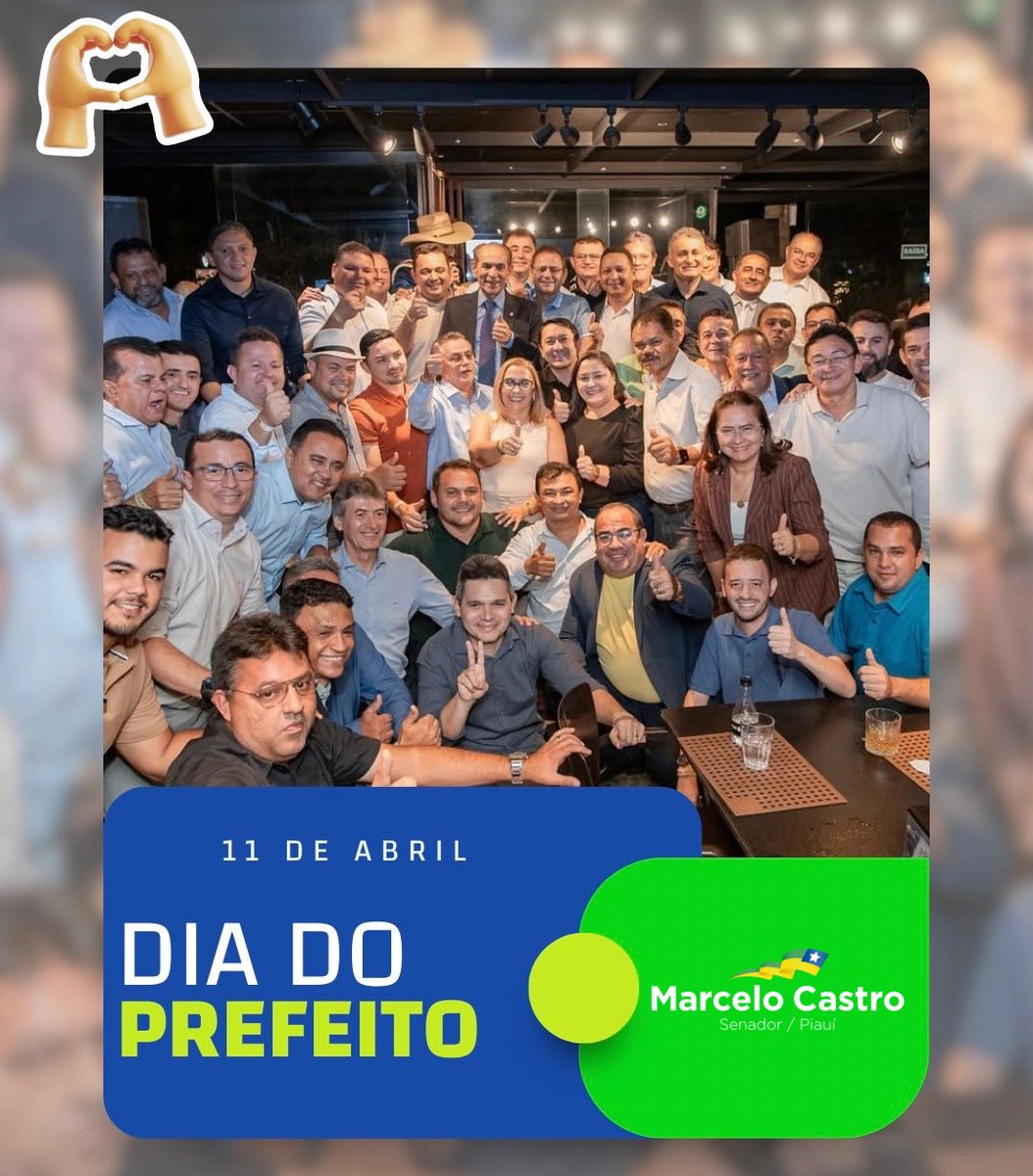 Parabéns a todos os prefeitos e prefeitas do Piauí! Vocês fazem a diferença na ponta, onde a vida acontece. 

🤝 Contem sempre comigo para seguir construindo juntos um Piauí mais forte!