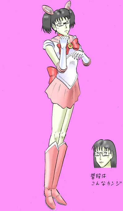 #フォローしなくていいから俺の描いた女キャラ見てくれ 地味女子万歳!!