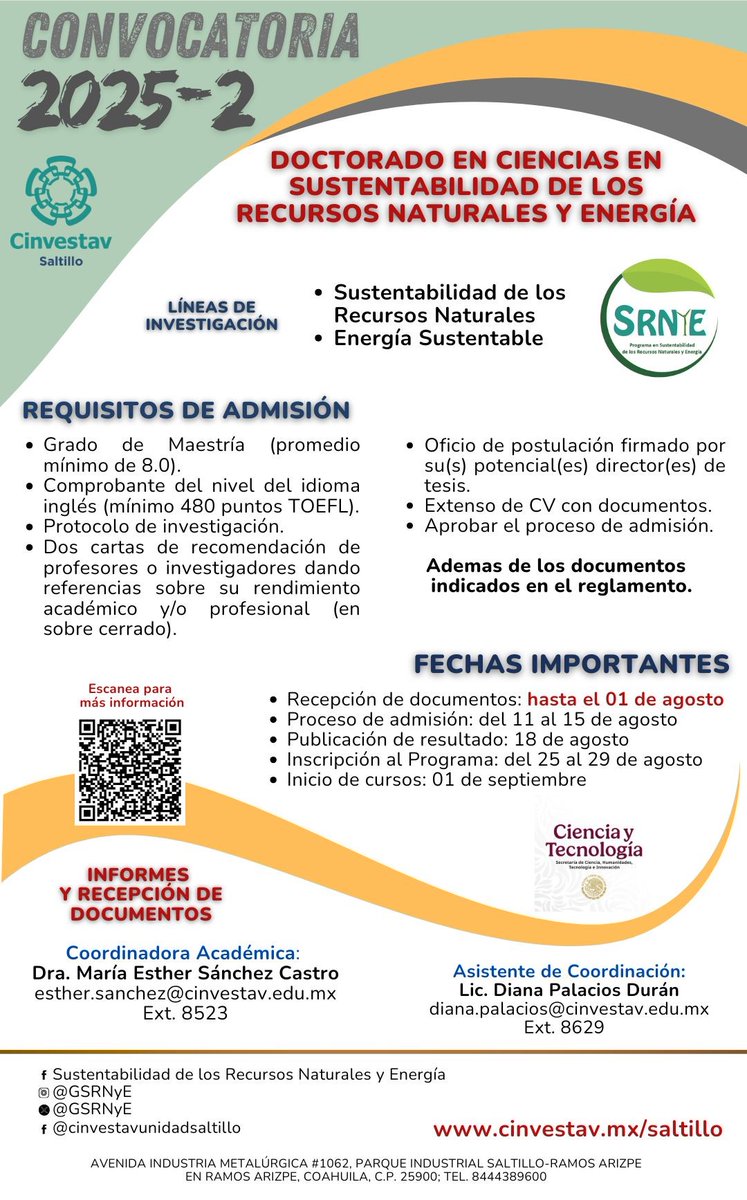 GSRNyE Cinvestav tweet media