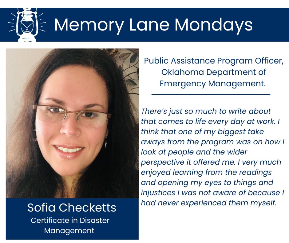 From intern to leading a team of 7, Sofia Checketts is proud of the team’s accomplishments—processing $100M in federal disaster recovery grants! The skills she gained at UCO, have opened doors and broadened her perspective. Learn more at blogs.uco.edu/graduate/cla/
#UCOAlumni #UCOCLA