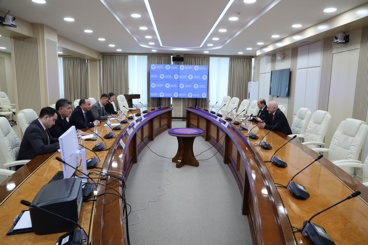 UNRCCA's tweet photo. While in #Tashkent, had a good meeting w/ Eldor Aripov, Director of ISRS under the @president_uz. Discussed #regional developments #UNRCCA-🇺🇿 cooperation in the light of 🇺🇿's Chairmanship in 7th #CentralAsia #Headsofstate Consultative Mtng &amp; 2025 #CAEF

 ➡️https://t.co/21G3826QmG https://t.co/MRLJkY3rwE