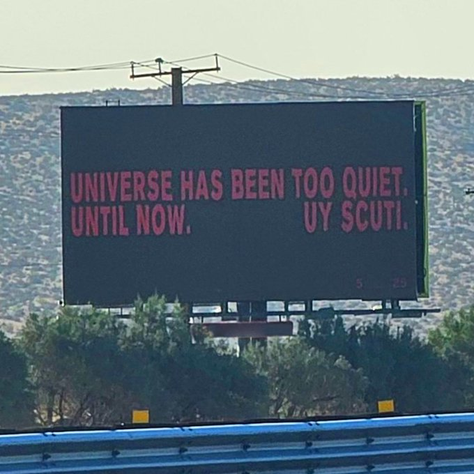 New billboard spotted confirming Young Thug is dropping in May. 👀

"Universe has been too quiet, until now. UY SCUTI. 5/25"