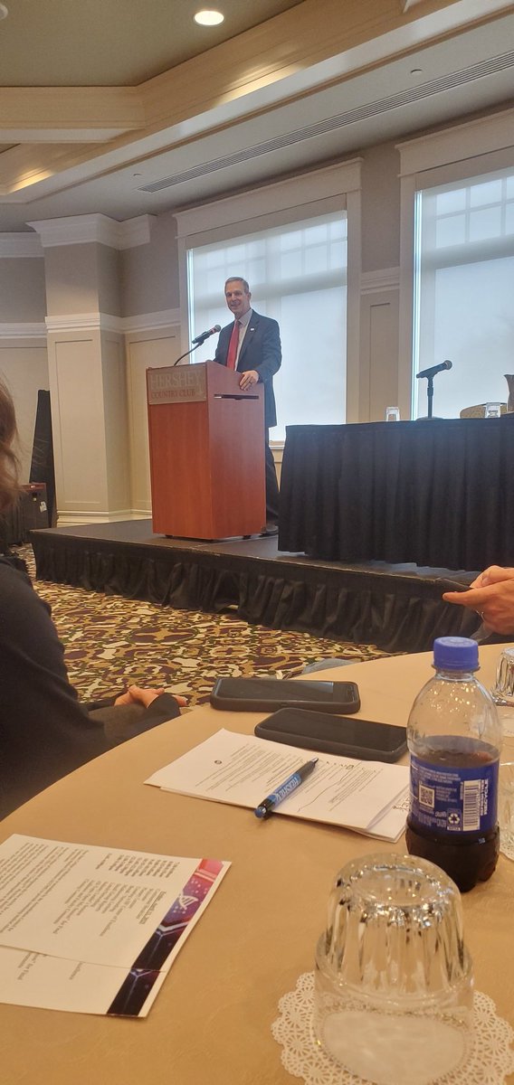 Rep Scott Perry from #PA10 speaking to a room full of experts in #AI, #humanfactors and #healthcare, telling them congress needs to hear from them to advise on bills and be the SMEs. I would add to advocate for protecting funding into the research behind these fields #AIHF2025