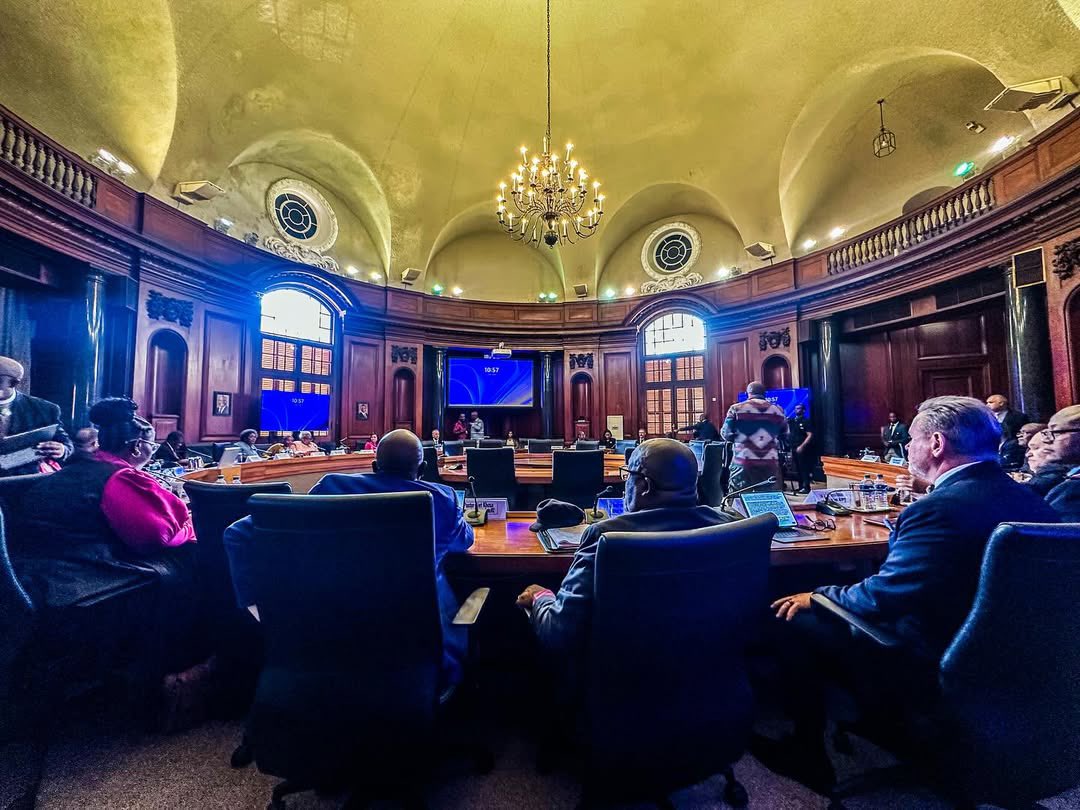 BertPretorius's tweet photo. As the SACC we were at the Union Buildings today to meet with President @CyrilRamaphosa joined by Vice President Paul Mashatile and various cabinet ministers to discuss issues of national importance amongst others corruption, crime, national healing and reconciliation, unity, accountability, vision and legacy for the future.