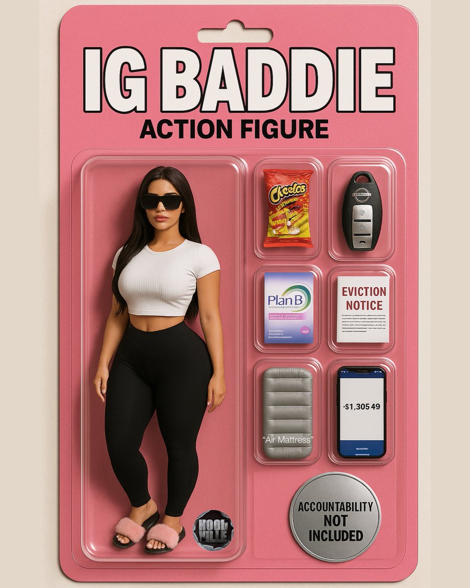 Hoodville_'s tweet image. IG Baddie action figure