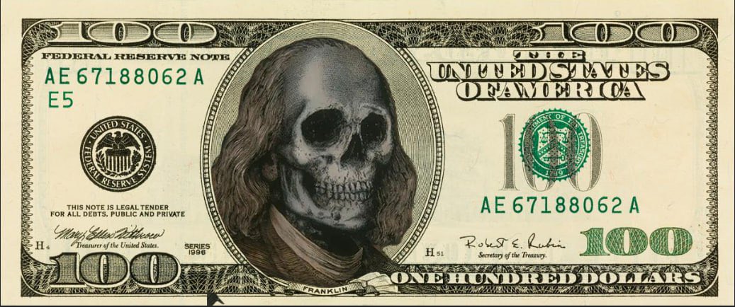𝗧𝗵𝗲 𝗨.𝗦 𝗱𝗼𝗹𝗹𝗮𝗿 𝗵𝗮𝘀 𝗯𝗲𝗲𝗻 𝗮 𝘀𝗰𝗮𝗺 𝗳𝗼𝗿 𝘆𝗲𝗮𝗿𝘀

These scam coins are getting crazy. Someone just shilled me:
 • 27 Trillion supply
 • No supply cap
 • 1 node
 • 25% of supply minted in the last 6 months
 • 1% of holders own 30%

Nvm. That’s the US