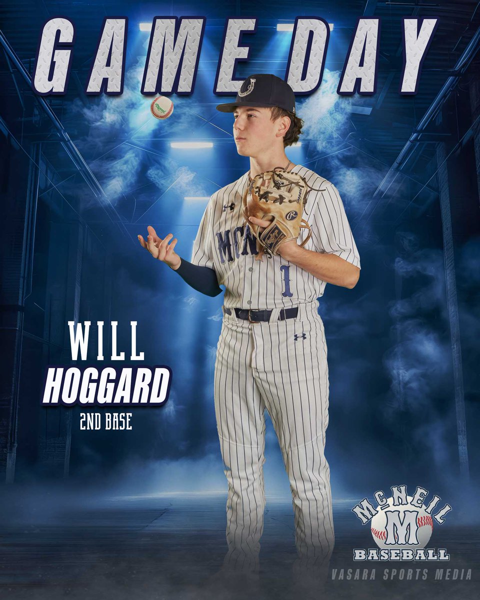 GAME DAY!!!
McNeil Baseball - April 11th, 2025

District GAME
vs Cedar Ridge
Varsity 7:00 PM
at McNeil High School

Meet Our Players!
•#1 SENIOR - Will Hoggard - 2nd Base

Please Share!!

#maverickbaseball

#mcneilbaseball

#sportsmarketing

#sportsmedia

#vasarasportsmedia