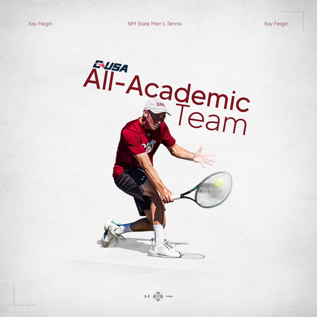 Itay Feigin has been named a 2024-25 CUSA All-Academic Team! 🏆

𝐑𝐄𝐋𝐄𝐀𝐒𝐄 » bit.ly/3E6YedI

#AggieUp | #NoLimitOnUs