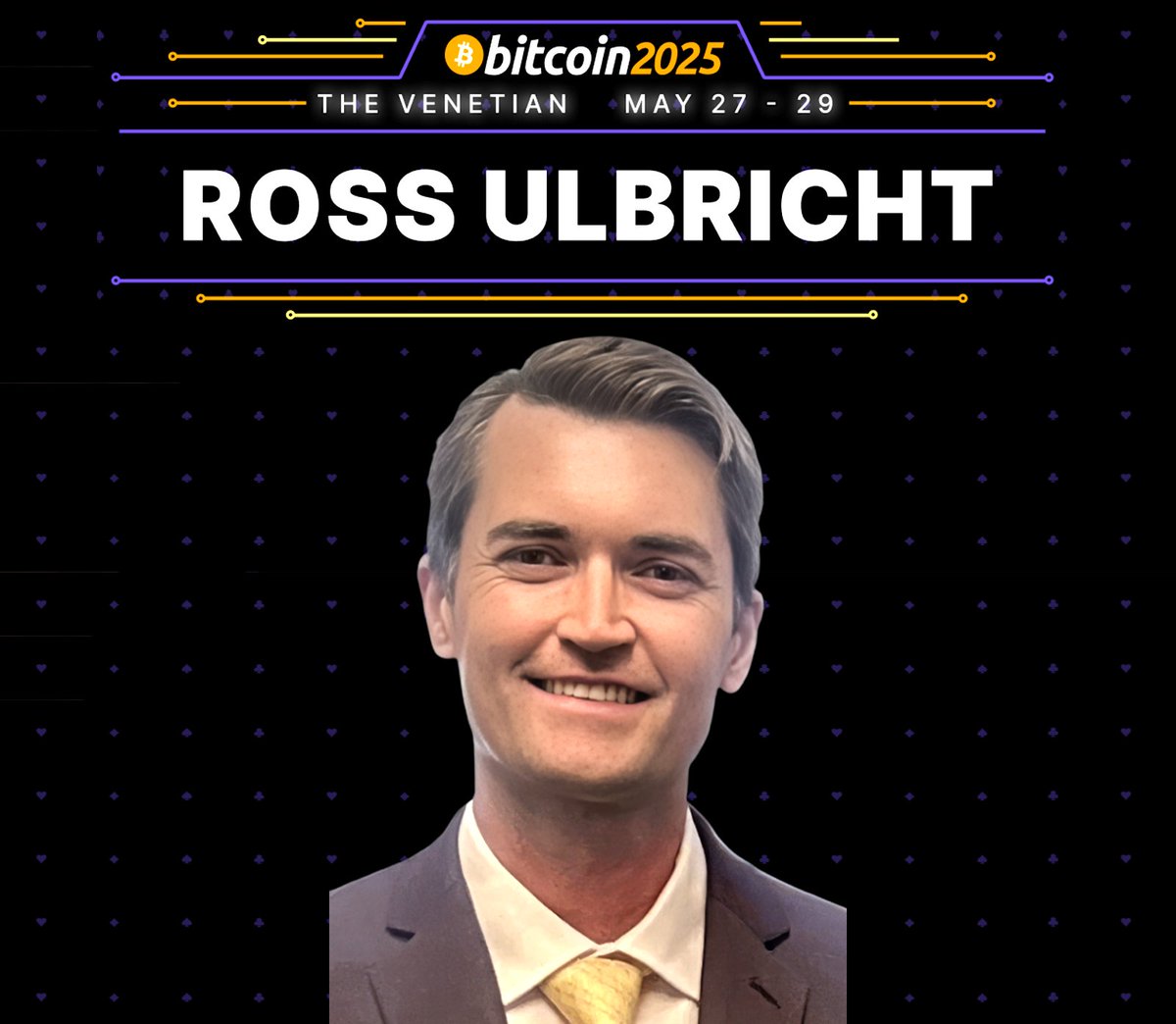 Free_Ross's tweet image. No more prison jumpsuits and visiting room. Seeing Ross on a public stage at @TheBitcoinConf for the first time since his release will feel SURREAL!
We hope all our supporters can come support him. Get 10% of your ticket with the promo code ROSS: bm.b.tc/ross