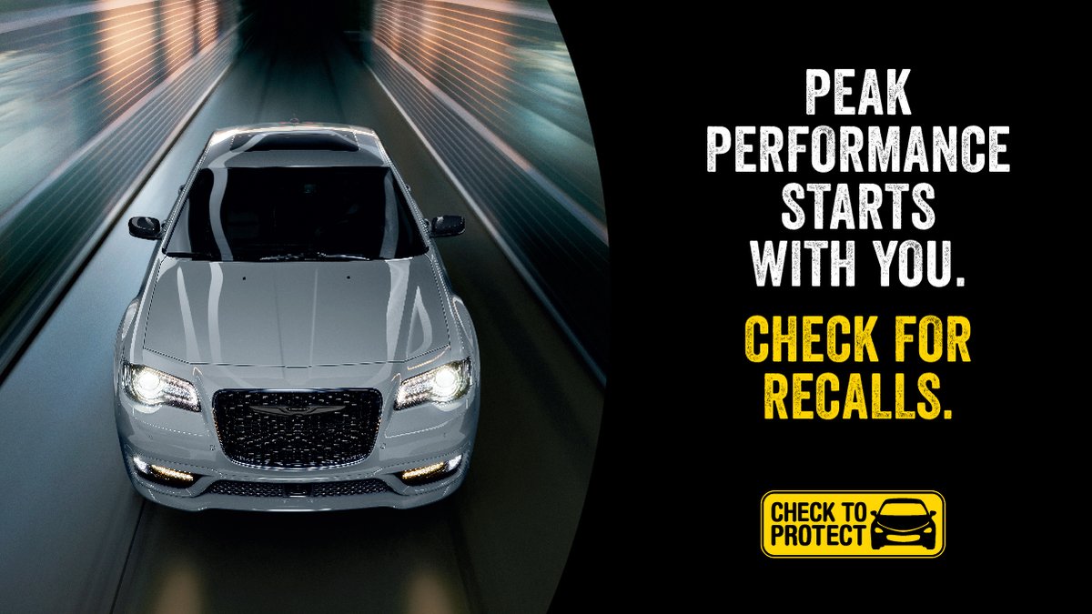 We’ve all got to do things to take care of our vehicles. But checking for open safety recalls is something that takes care of you. 

Visit bit.ly/42w5QQ7 to check your vehicle's recall status. 

#CheckToProtect #CheckForRecalls