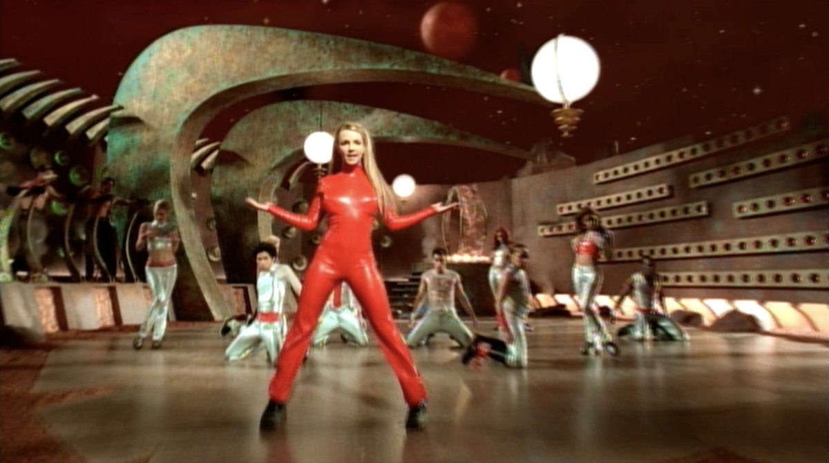 MTV's tweet photo. It’s just so typically me… to take a moment to celebrate 25 YEARS of “Oops!… I Did It Again” by THE pop goddess herself, @britneyspears 🤩 https://t.co/6QEFX2oxHc