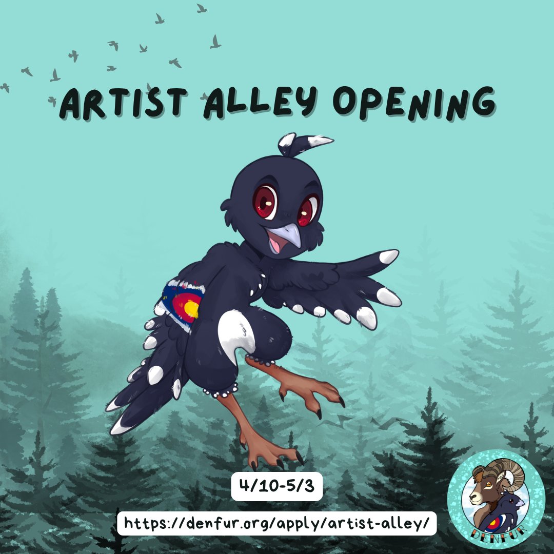Our Artist Alley applications are NOW OPEN! Please take your time to apply, don't feel like you have to rush since you have until the end of the month! 
denfur.org/apply/artist-a…