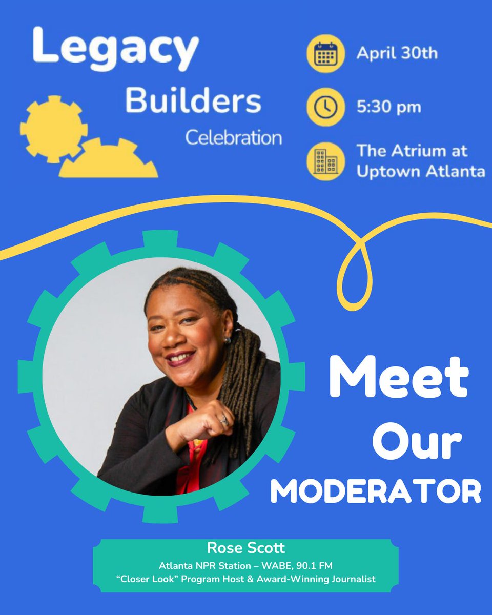 We're honored to have award-winning journalist, Rose Scott (WABE 90.1), facilitate this year’s Legacy Builders Celebration fireside chat on early childhood education, mental health &amp; housing-key pillars to building strong, lasting legacies. Register today: acsatl.org/25lbc-registra…