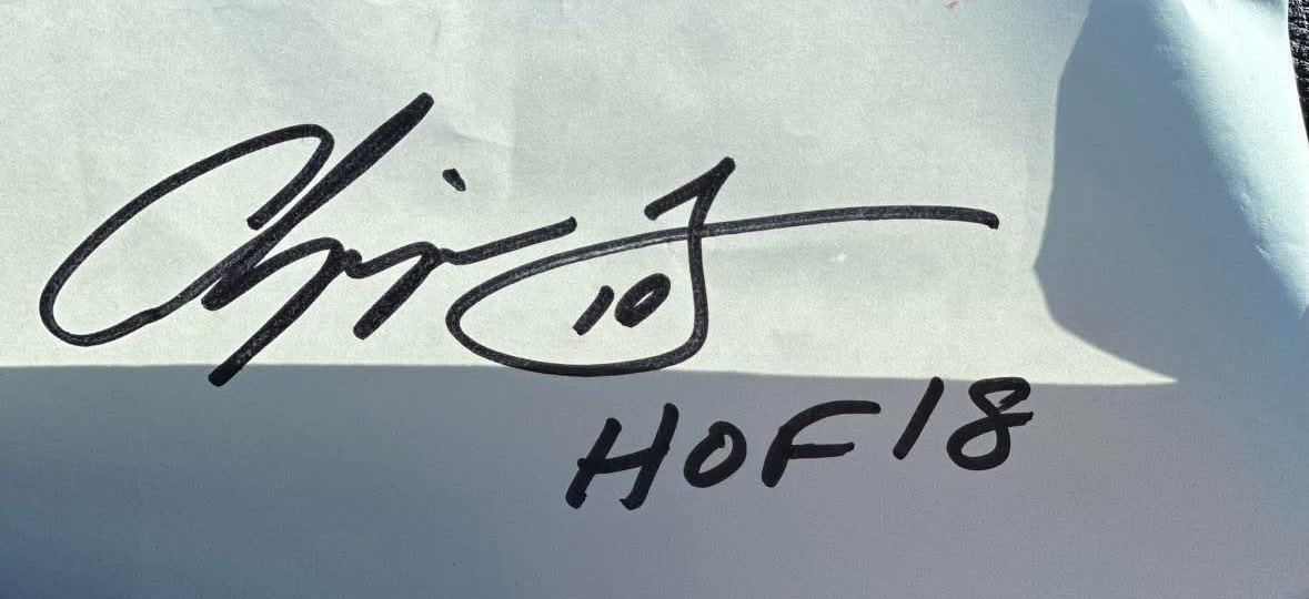 WarDamnPeeples's tweet photo. @RealCJ10 thank you for the autograph, sir just had an added to the Tattoo! https://t.co/ppq8C5aGb6