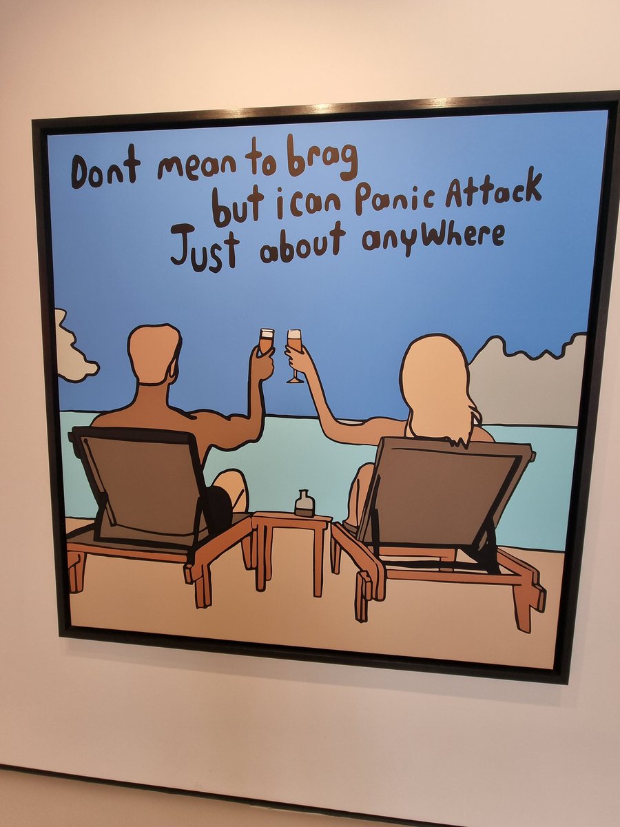 moirahill67's tweet photo. Really enjoyable visit to Moco Museum, London, today.
This picture by Robbie Williams is a reminder how we can't always tell what someone is experiencing in their internal world from observation alone.
We all need safe spaces in which we can open up and be supported.
#MOCOMUSEUM https://t.co/RM5Rz5gOnb