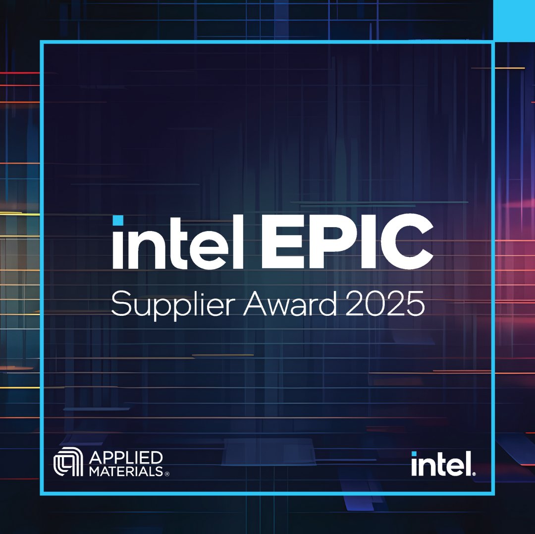 Applied4Tech's tweet image. We are honored to receive the 2025 @intelnews EPIC Distinguished Supplier Award. A recognition that reflects our commitment to delivering Excellence, Partnership, and Continuous Improvement. Thank you to our teams for their dedication and to Intel for this prestigious…