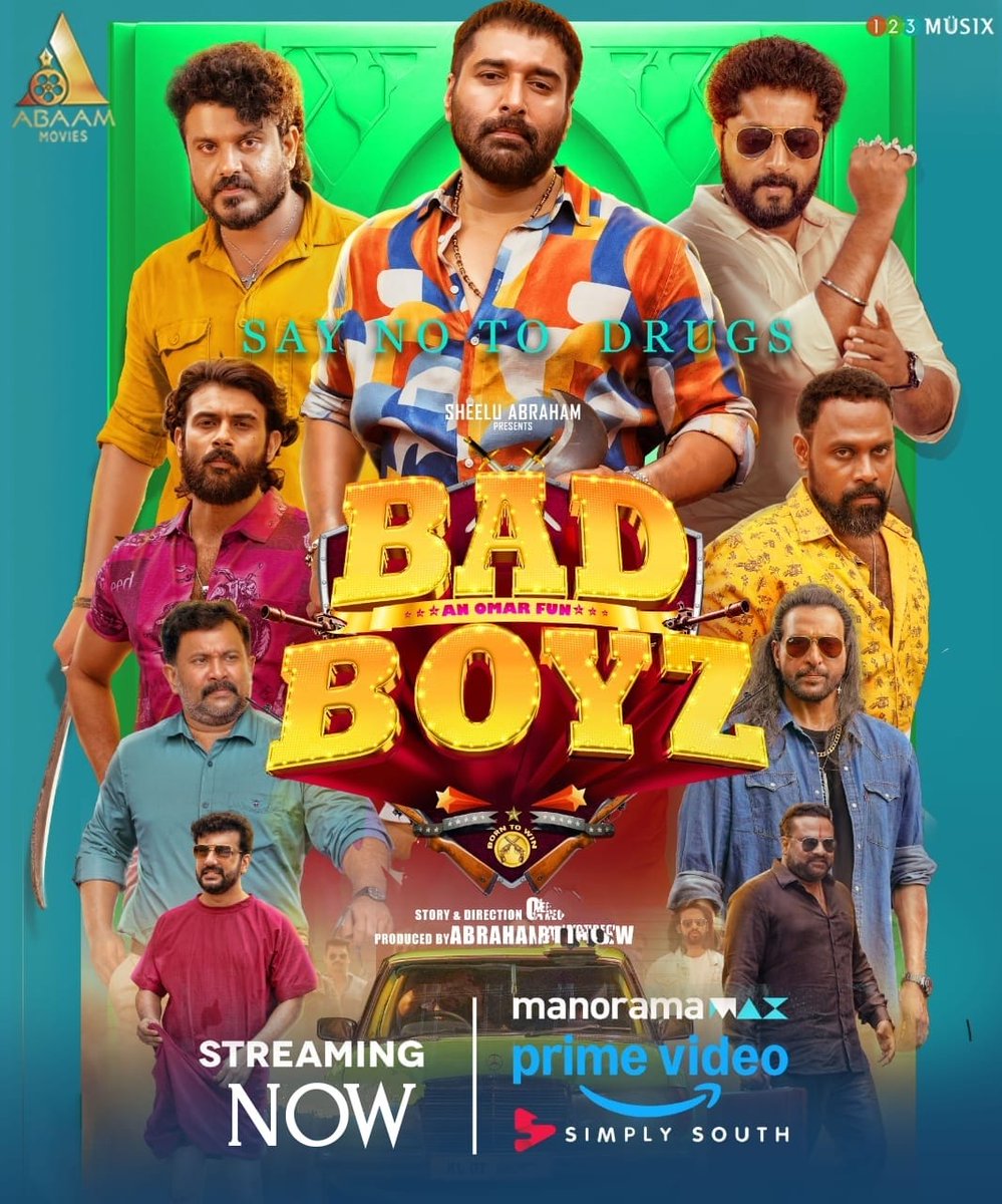 top10cinema's tweet image. Streaming NOW 
#badboyz
#ബാഡ്ബോയ്സ് 

@PrimeVideoIN @amazonprimenow
@ManoramaMAX1
@omar_lul @actorrahman @SheeluAbraham21    #abaammovies @johnsoncinepro
@ajay_64403
 @kerala_rahman