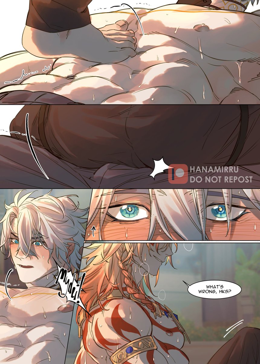 hanamirru's tweet image. A crushing defeat #phaidei #Mydei #Phainon #HonkaiStarRail