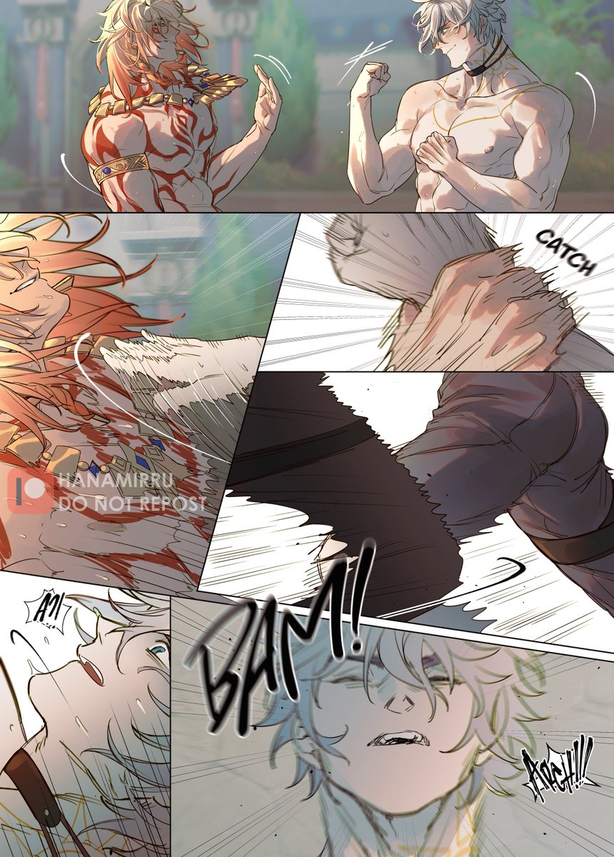 hanamirru's tweet image. A crushing defeat #phaidei #Mydei #Phainon #HonkaiStarRail