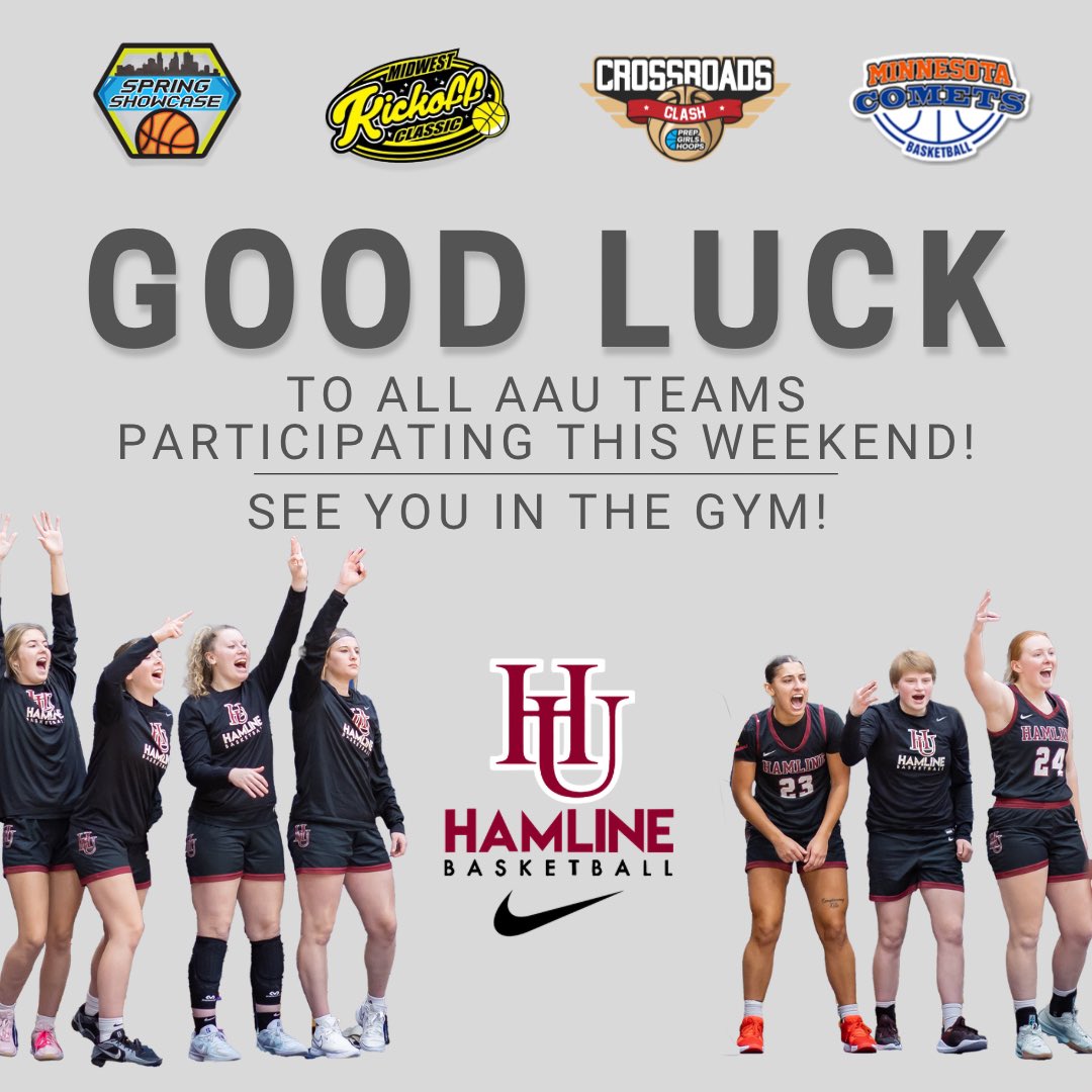 Opening AAU weekend for most teams! 🤗

Good luck &amp; see you in the gym! 👀

#goHU 🏀