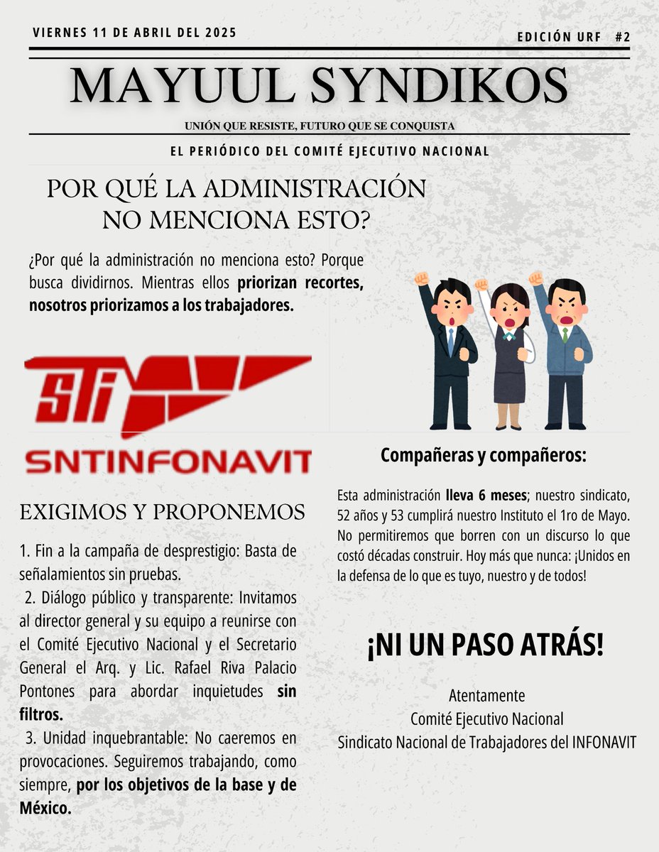 ComiteSnti's tweet photo. ¡LA VERDAD SINDICAL NO SE CALLARÁ!

Liga del periódico edición 2 especial

https://t.co/9mgxOkhV4s https://t.co/OlInsOtxQo