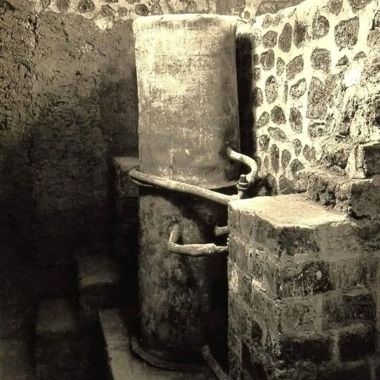 Archaeological excavations at the Villa della Pisanella in Pompeii, have uncovered one of the most remarkable finds from ancient Rome: the only completely intact 1st Century AD, Roman boiler discovered to date, retaining all its original pipes, valves, and fittings. 

Used for
