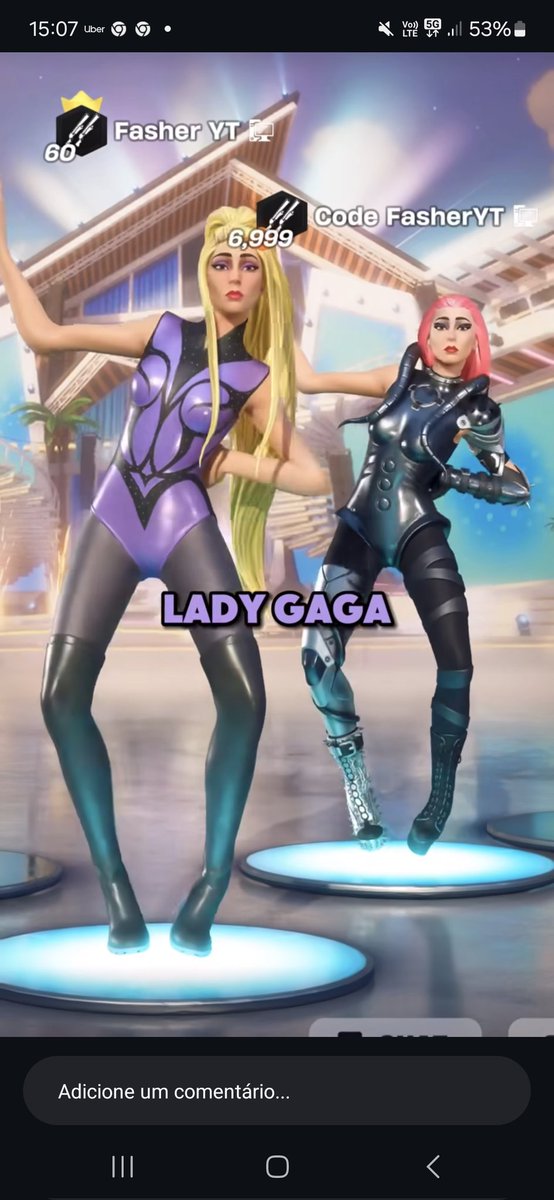 _xatiane's tweet photo. Nossa eu achava a skin da billie elish de cabelo preto no fortnite meio feiosa mas acabei de ver a lady gaga kkkkkkkkkkkkkkkkkkkkkkkkkkkkkk https://t.co/1VMsOPRxtt