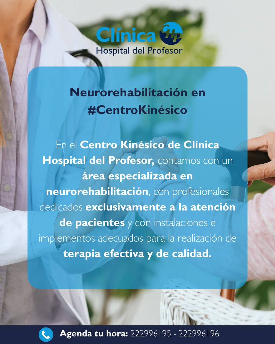 clinicadelprofe's tweet photo. 🔵Día Mundial del #Parkinson

👥 En el #CentroKinésico de #CHP, contamos con un área especializada en neurorehabilitación, diseñada para brindar una atención integral a pacientes con Parkinson.

☎️Agenda una evaluación a los teléfonos: 222996195 – 222996196 https://t.co/b8FQtOkxq6