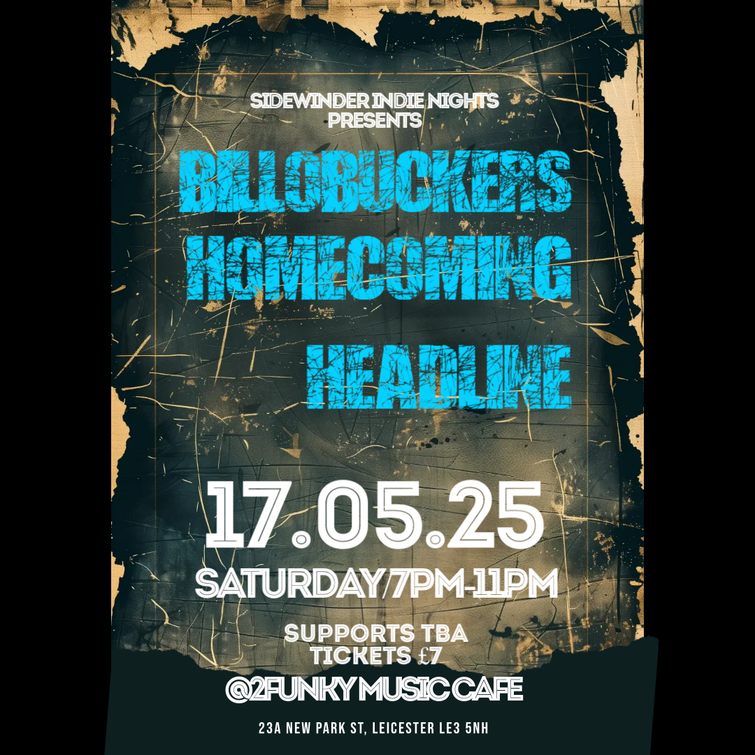 PLEASED TO ANNOUNCE, WE HAVE A MASSIVE HEADLINE GIG IN LEICESTER IN JUST OVER A MONTH,

GET YOUR TICKETS AND UP THE F*CKIN INDIE

seetickets.com/event/billobuc…