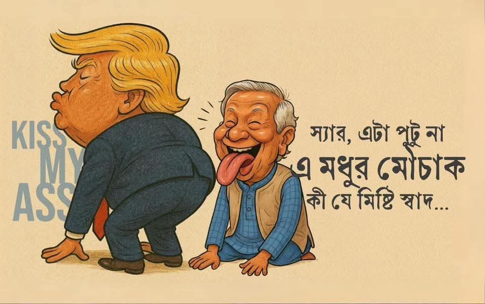 HasanMahmudTip2's tweet photo. Hilari-ous!  

@realDonaldTrump @Yunus_Centre #parody #tarriffwar #TrumpTariffs https://t.co/jThdvyGG7o