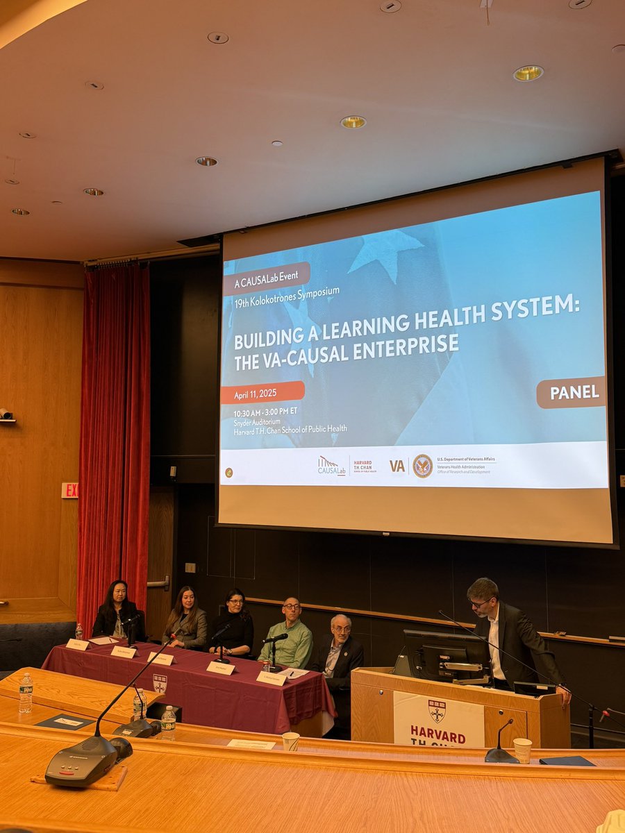 Very interesting symposium by <a href="/CAUSALab/">CAUSALab</a> <a href="/HarvardChanSPH/">Harvard T.H. Chan School of Public Health</a> discussing Learning Health Systems and the work being done through the VA-Causal collaboration #causalinference #epidemiology