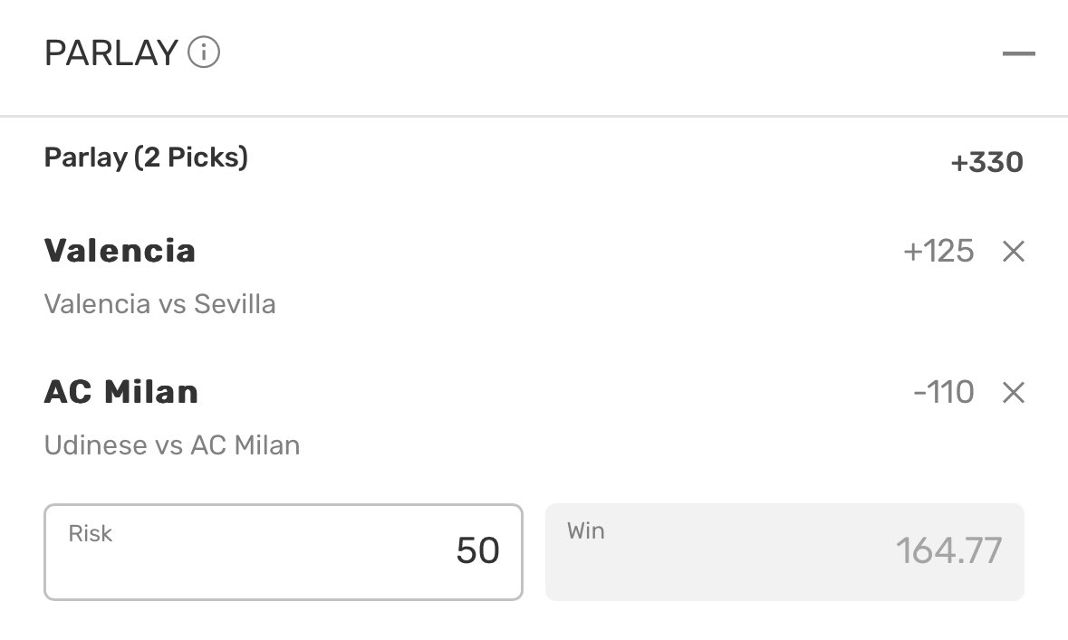 0.5U footy parlay ⚽️
