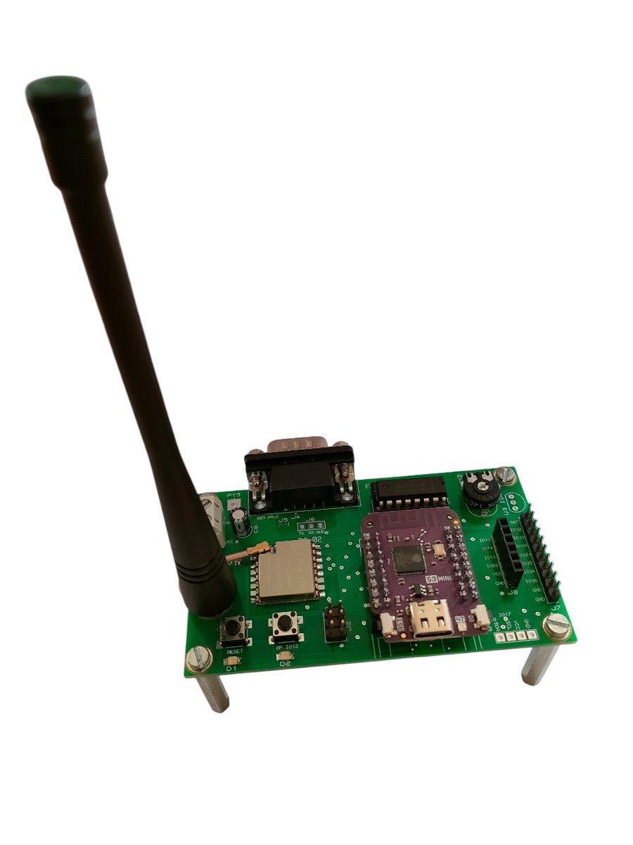 Last LoRa Meshtastic board with ESP32-S3. Demo code, PCB here github.com/f4goh/modem-Lo…