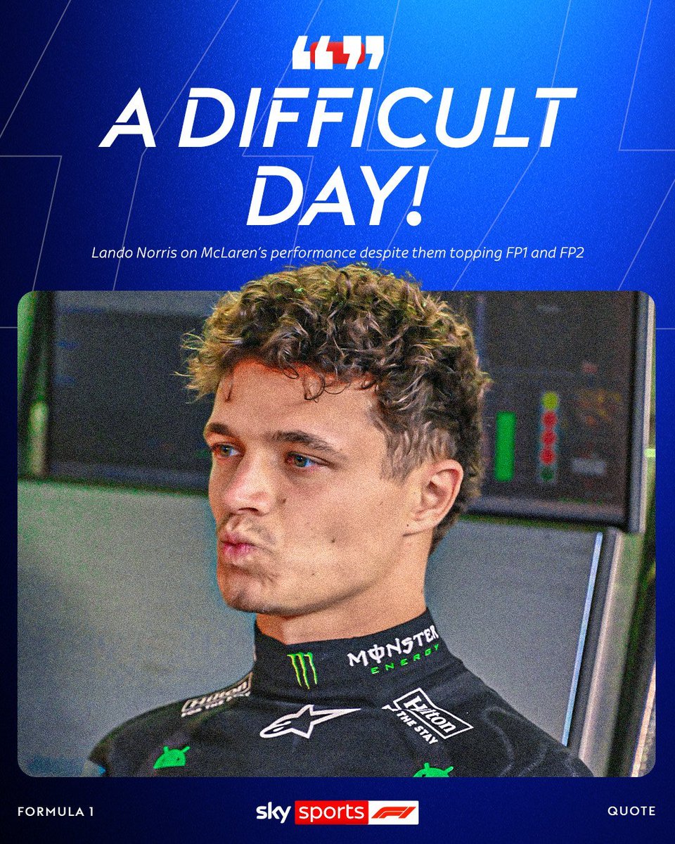 cytrusf1's tweet photo. Andrea Stella: 

“Verstappen? I wonder what people that work in Red Bull think when they hear their driver talk like this about the car they built, usually the driver represents all the values of the team”     (Sky Sport Italy)

Norris 2 hours later:
