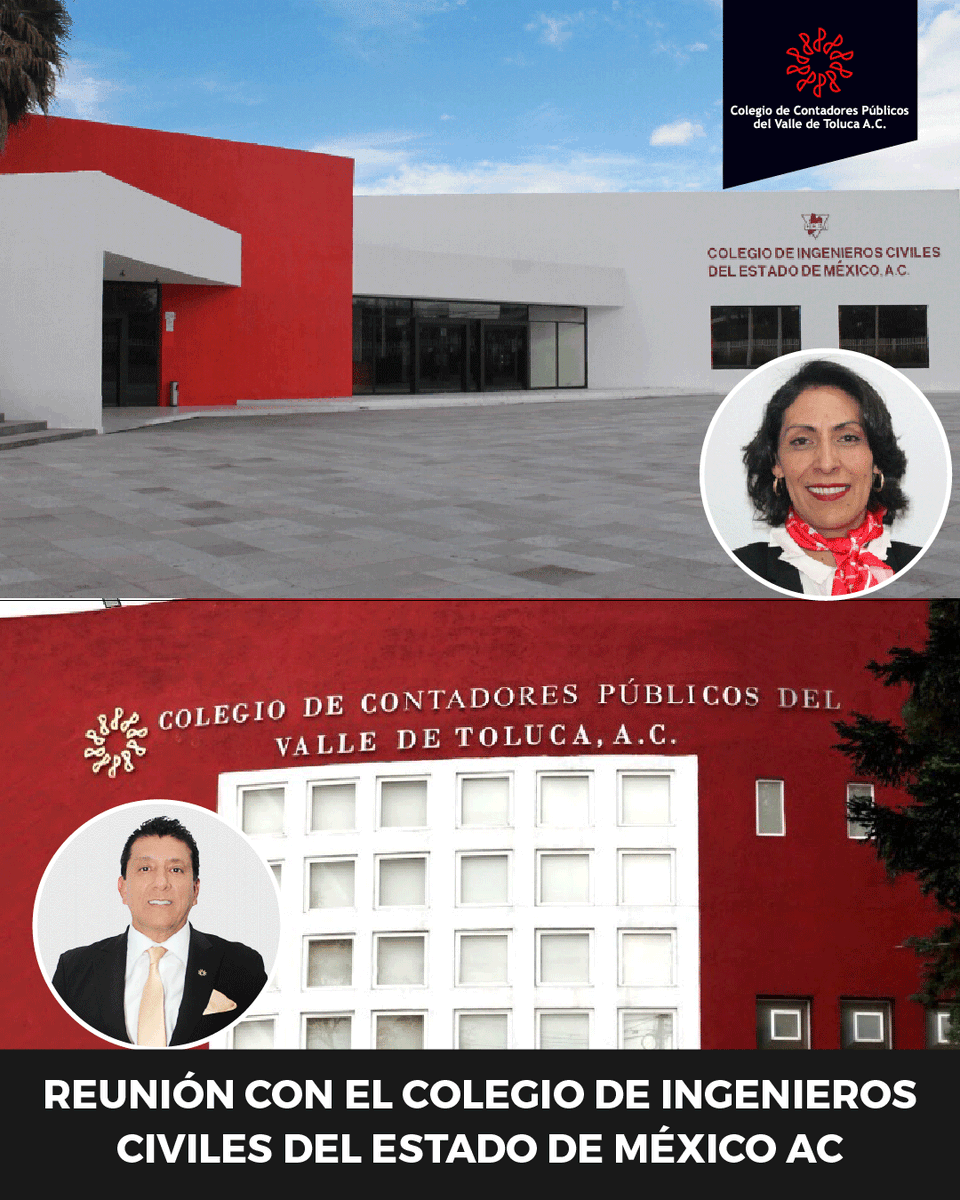 🔴 Hoy el Presidente del CCPVT AC tuvo una reunión con la Presidenta del Colegio de Ingenieros Civiles del Estado de México AC, e intercambiaron ideas y puntos de vista así como la interacción de la Contaduría con la Ingeniería.

¡Enhorabuena, felicidades!