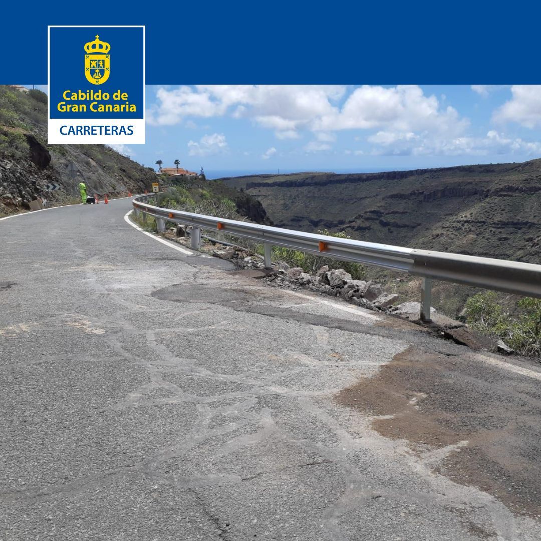 ❌Actualización incidencias borrasca❌
       
🟢Quedan abiertas todas las vías que han presentado incidencias por derrumbes, a excepción de la GC -605, entre la Presa de Las Niñas y el cruce de Ayacata. 
🔁 El acceso a la Presa de Las Niñas será solo por Mogán.
👇