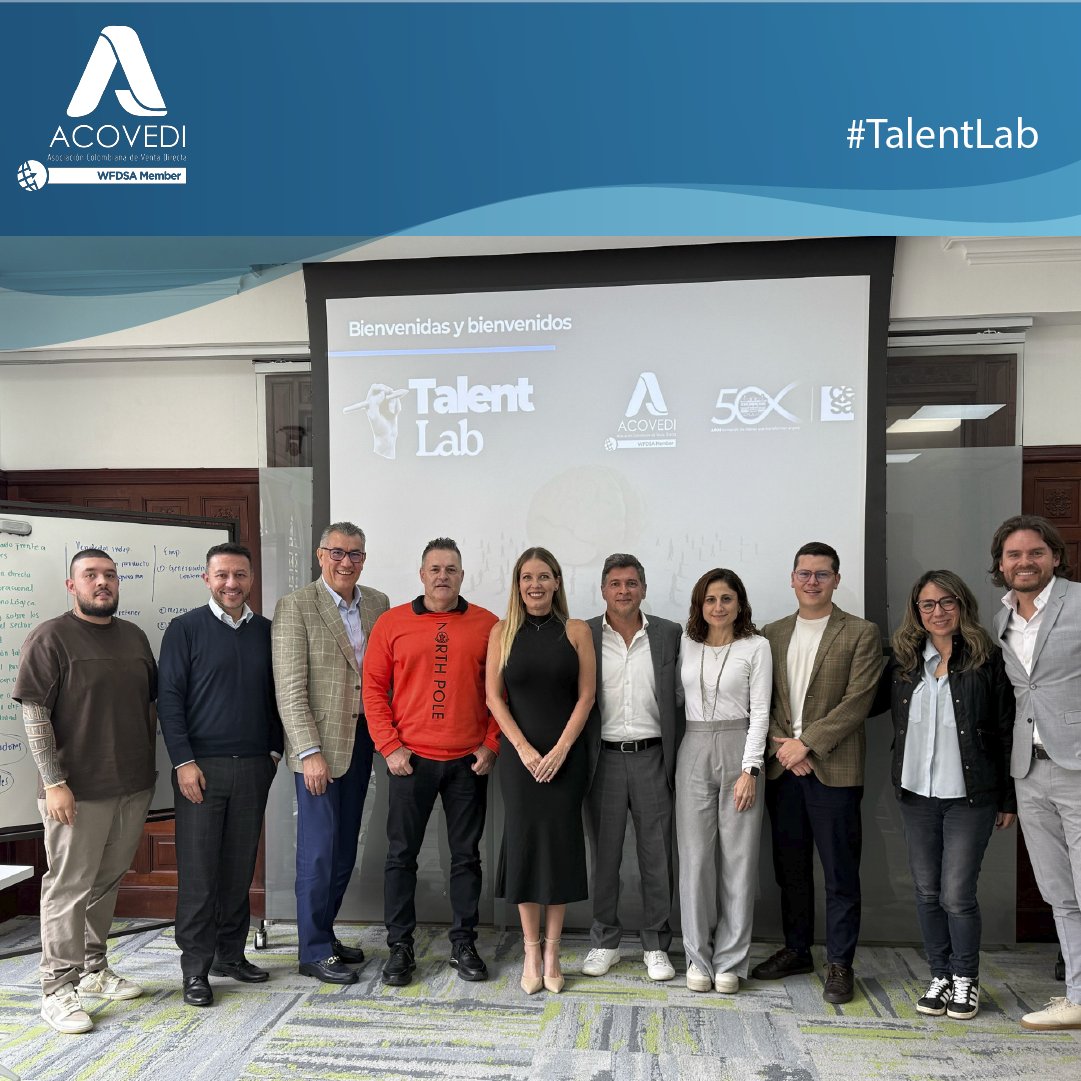 ACOVEDI's tweet image. Entrelazando conocimientos y alianzas para el presente y el futuro de la venta directa. #TalentLab @cesa_edu #EmprendemosConÉtica y #creatividad.