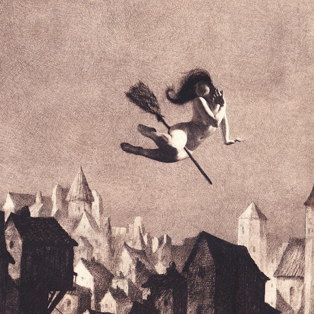 The Witch, 1900's, by William Mortensen