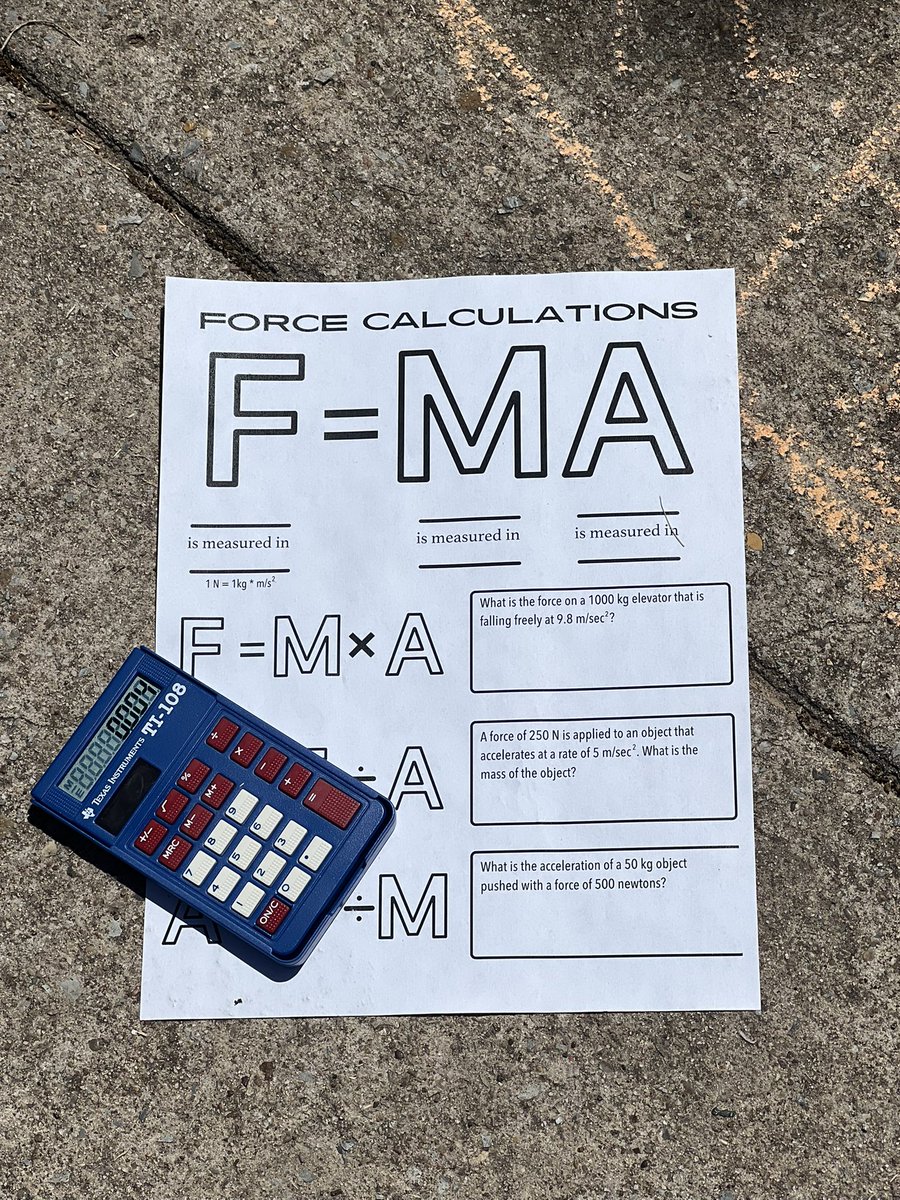 LamaestraBrenda's tweet photo. It’s a beautiful day for @Apollo_JH students to do some calculations outside! Science is solving for Force and Acceleration today! @yolanda_gaither @IamBranum @Michaeldmc1911 @mjasso12 @LHushfield #countdowntoSTAAR #RISDBeTheOne https://t.co/J4QgAl7i76