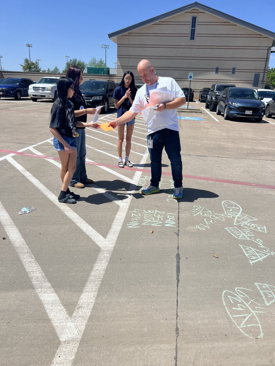 LamaestraBrenda's tweet photo. It’s a beautiful day for @Apollo_JH students to do some calculations outside! Science is solving for Force and Acceleration today! @yolanda_gaither @IamBranum @Michaeldmc1911 @mjasso12 @LHushfield #countdowntoSTAAR #RISDBeTheOne https://t.co/J4QgAl7i76