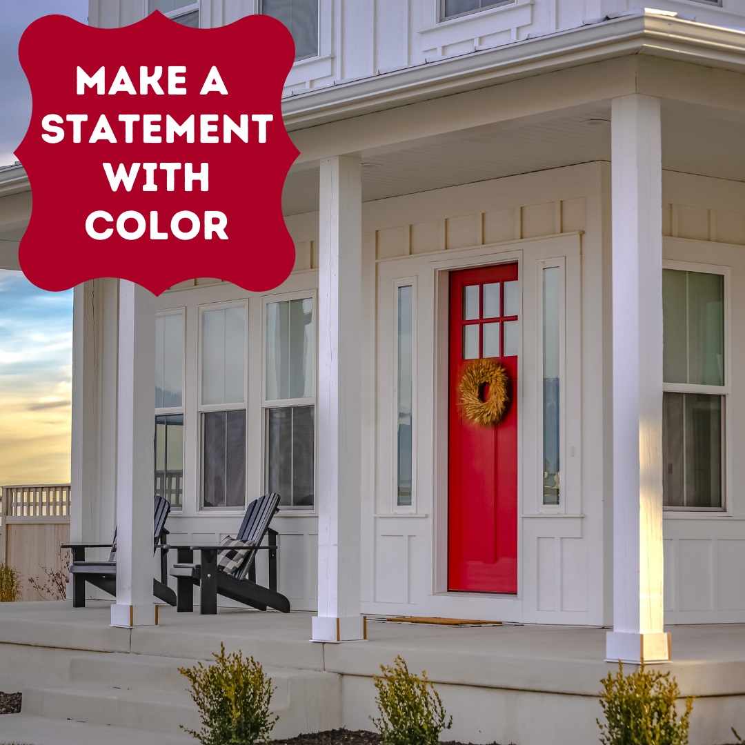 BruceBalmir's tweet photo. In Scotland, painting a front door red announces that the owners are mortgage-free. Would you add this bright pop of color to your home's entrance? https://t.co/UxKB1nQzp7