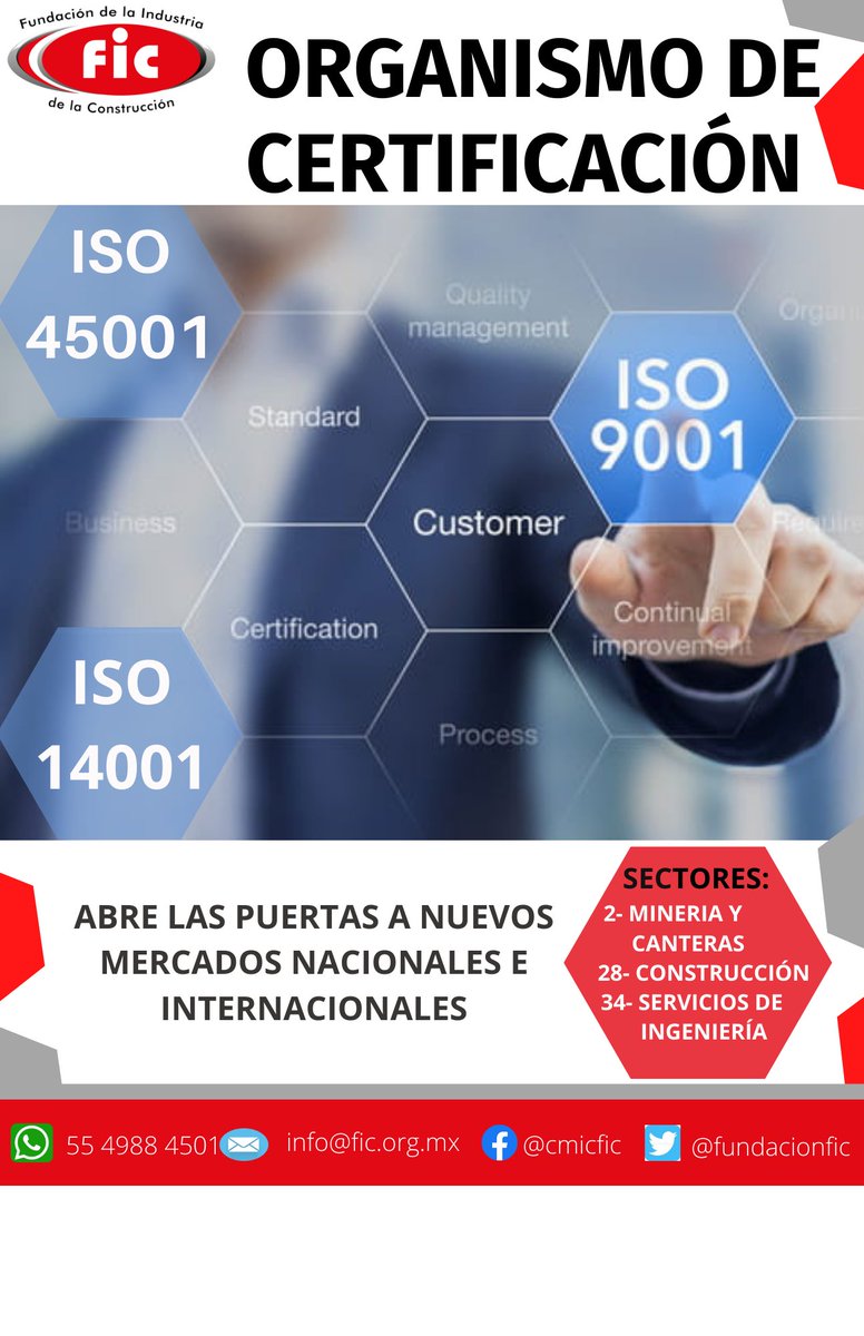 fundacionfic's tweet image. 👉No te quedes fuera ☑️Ingresa a nuevos mercados, #certifica tu empresa📷No pierdas la oportunidad Contáctanos ☎️55 4988 4501