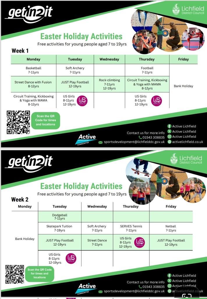 Here are some activities that our superstars could take part in during the holidays #weareEDA
