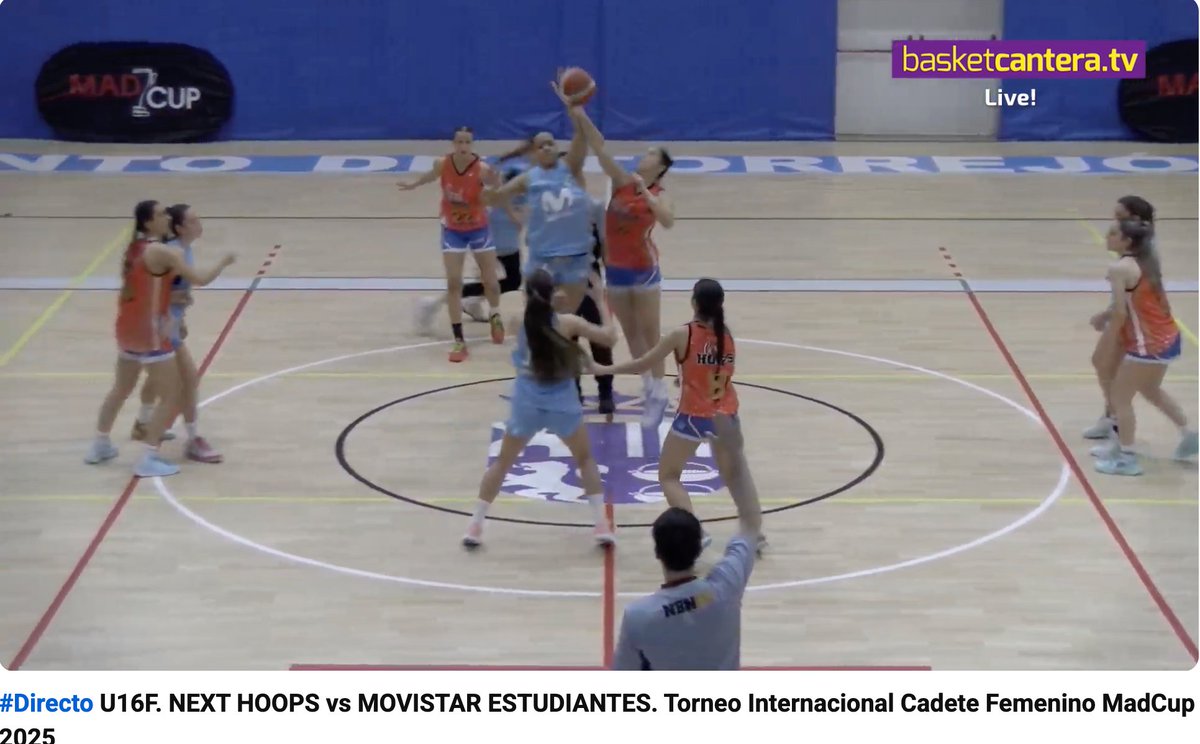 BasketCantera.TV (@basketcanteratv) on Twitter photo Torneo Internacional <a href="/MadcupBasket/">MADCUP BASKET</a> En Directo: Cadete Fem. NEXT HOOPS vs MOVISTAR ESTUDIANTES. Lo podéis VER en BasketCantera.TV en este ENLACE: youtube.com/live/M3XjrdssE… Narración: <a href="/berges_caster/">⚽🏀 Pablo Berges 🎧🎙️</a> Torneo Internacional <a href="/MadcupBasket/">MADCUP BASKET</a> En Directo: Cadete Fem. NEXT HOOPS vs MOVISTAR ESTUDIANTES. Lo podéis VER en BasketCantera.TV en este ENLACE: youtube.com/live/M3XjrdssE… Narración: <a href="/berges_caster/">⚽🏀 Pablo Berges 🎧🎙️</a>