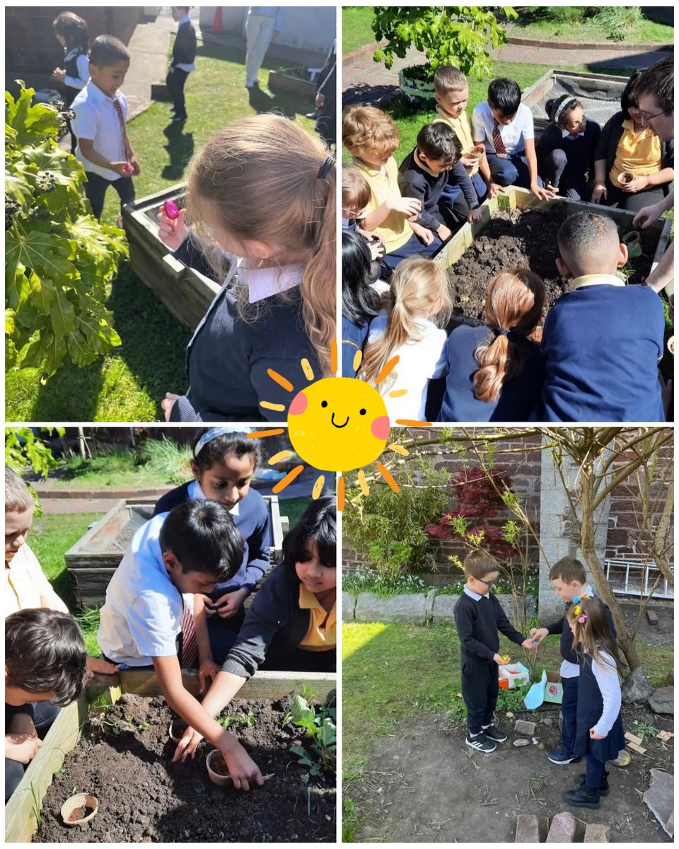 Easter holidays begin today after a great week at school! The sun was shining, the ice cream van visited, and we made the most of the outdoors with gardening and fun in the sun. Happy Easter everyone!