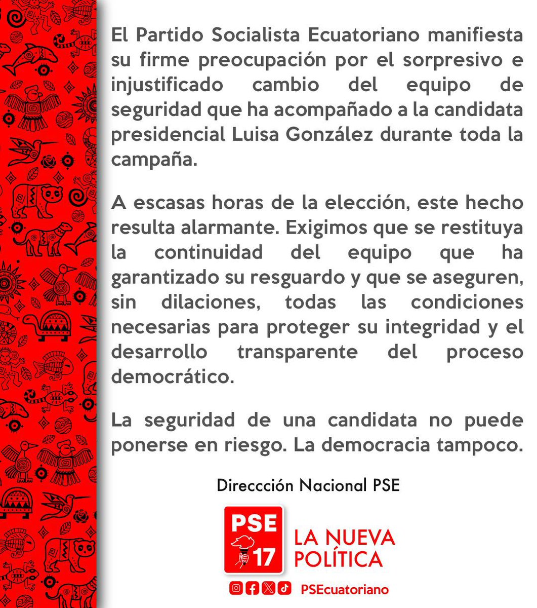 Comunicado Oficial | 🚩🚩

El PSE a su militancia, medios de comunicación y la ciudadanía en general. 

#PSENacional
#LaNuevaPolitica