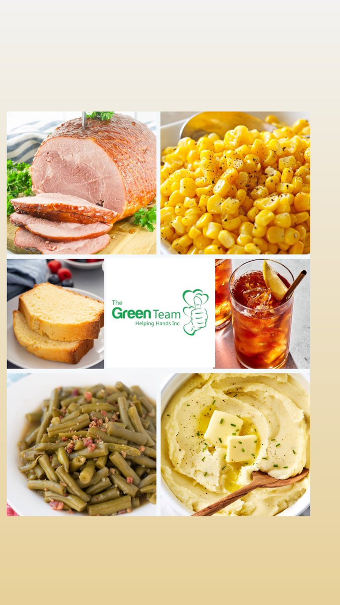We are pleased to announce that we will serve a delicious Easter meal to individuals in need on April 20, 2025. Smoked Ham, green beans, corn, mashed potatoes, pound cake, and sweet tea.  We appreciate the generosity of our supporters and donors. 👍🏾💚💚💚