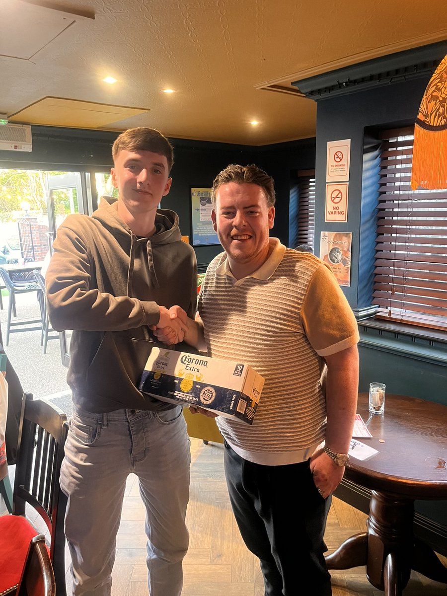 Goal of the season was awarded to Aidan for his freekick against Town &amp; Farm 🤝

#Wanderers