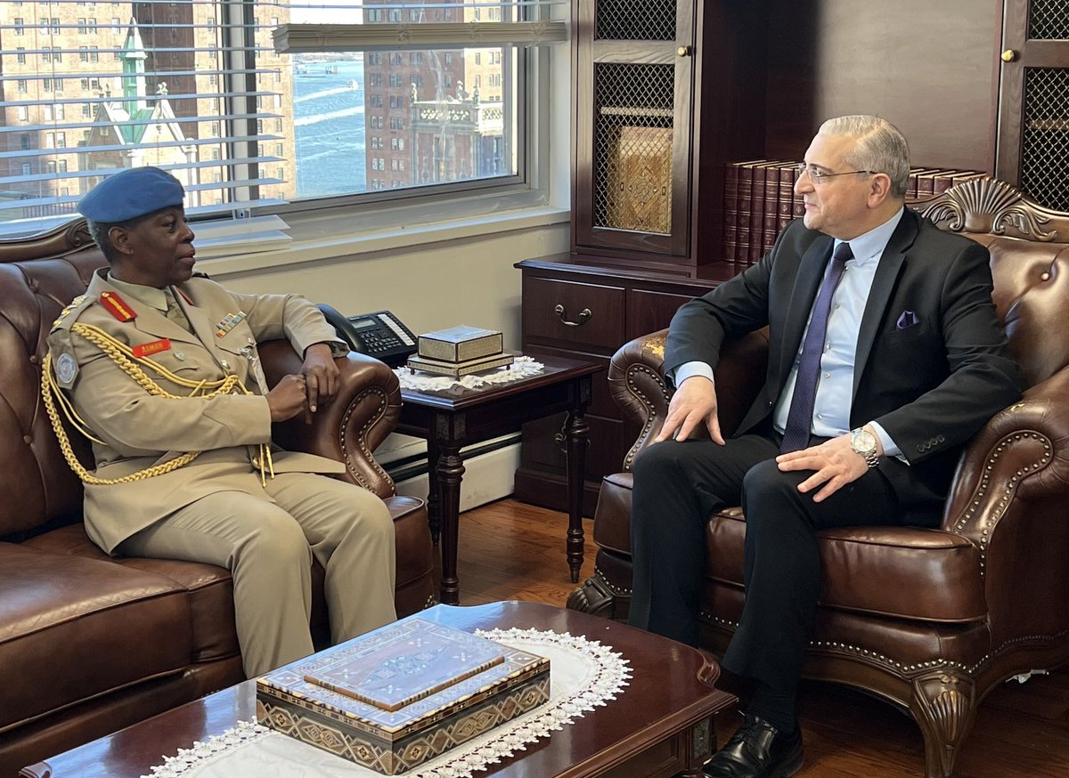 SyriatoUN's tweet image. A constructive meeting with @UNDOF Force Commander Maj. Gen. Anita Asmah.
Syria reaffirms its appreciation for #UNDOF and its personnel, and reiterates its full commitment to the 1974 Disengagement Agreement.